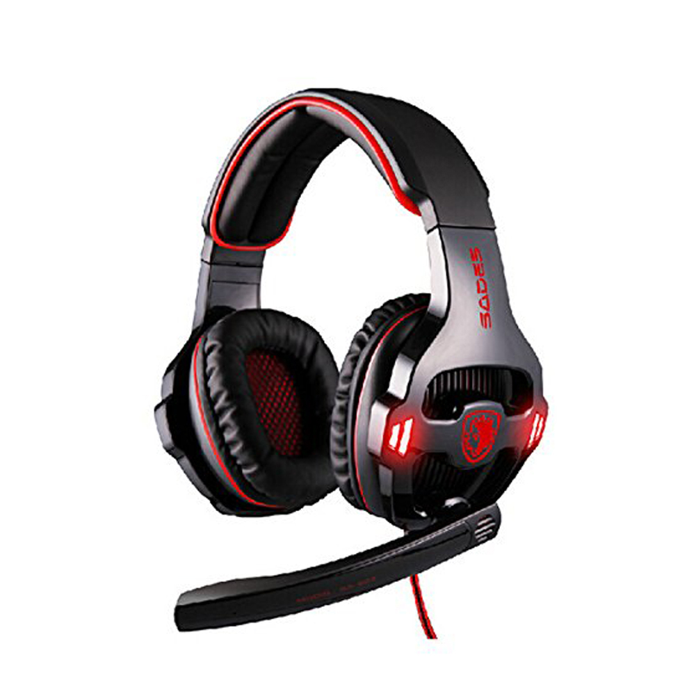 ... SADES SA-903 7.1 Sound Effect USB Gaming Headset Headphone EarsetEarphone with Microphone Blue ...