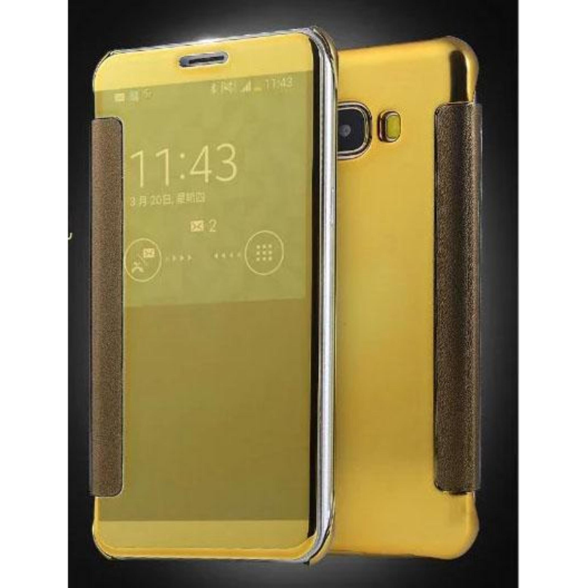 Flash Sale Samsung Galaxy Grand Prime (G530) Plating PC Mirror Flip Clear ViewCase Cover with Dormance