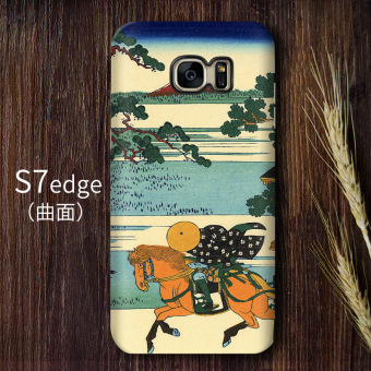 Gambar Samsung s7 S7edge S8 sastra berselancar telepon shell ponsel set ponsel