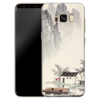 Gambar Samsung s8 s8 s8 kartun silikon transparan penutup ponsel cangkang pelindung shell ponsel