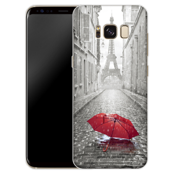 Gambar Samsung s8 s8 s8 kartun silikon transparan penutup ponsel cangkang pelindung shell ponsel