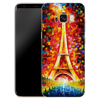 Gambar Samsung s8 s8 s8 kartun silikon transparan penutup ponsel cangkang pelindung shell ponsel