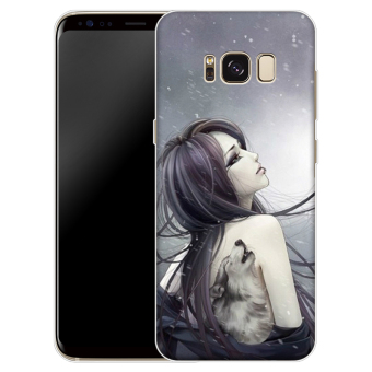 Gambar Samsung s8 s8 s8 kartun silikon transparan penutup ponsel cangkang pelindung shell ponsel