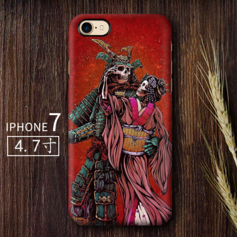 Gambar Samurai iphone7 merek populer matte cangkang keras ponsel shell