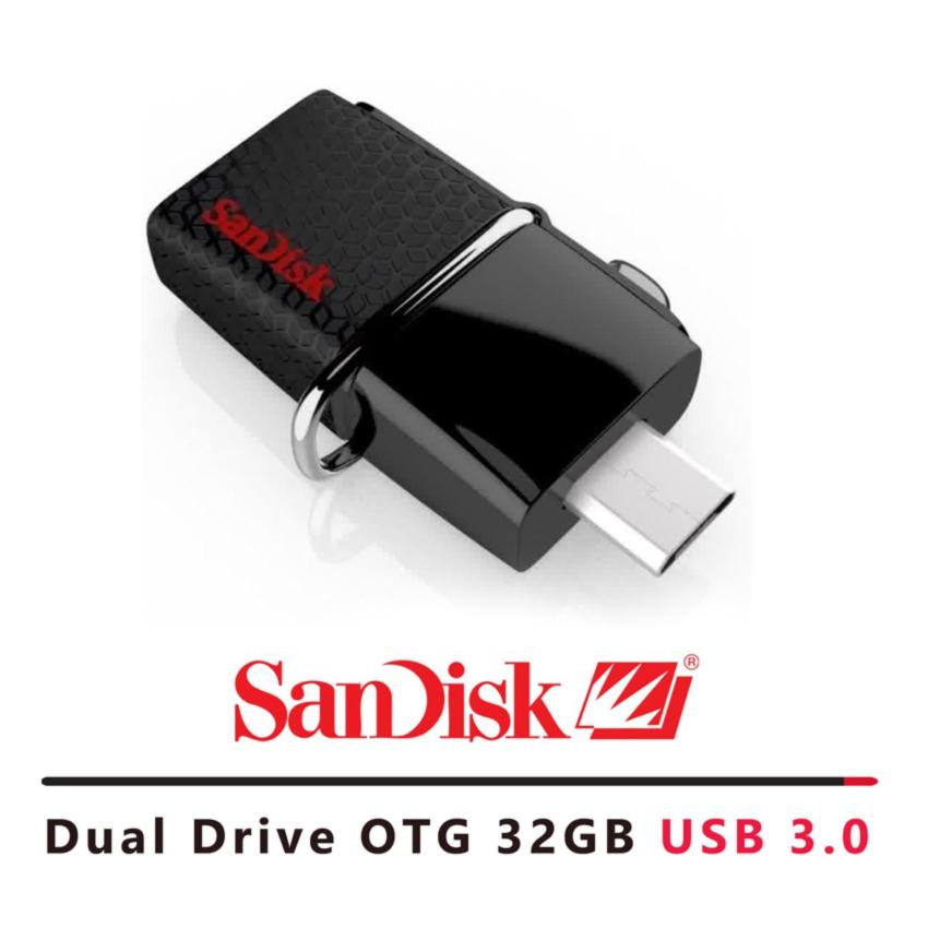 Harga SanDisk Flashdisk Dual Drive OTG 32GB - USB 3.0 150MB/s