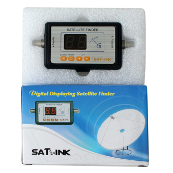 Gambar satlink WS 6903 alat pelacak satelit Digital Meter Display LCD TV pencari sinyal