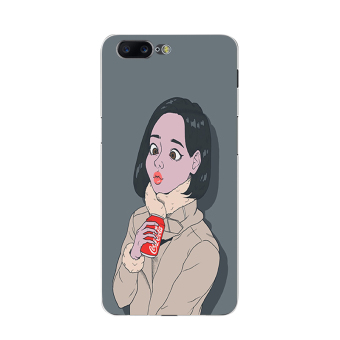 Gambar Satu ditambah satu ditambah ultra tipis soft shell shell telepon