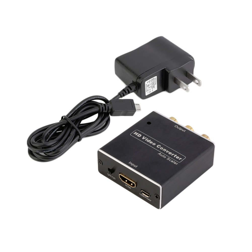 Seeedmall Mini 1080P HDMI To AV CVBS RCA Adapter HD Video Converter For HDTV DVD VCR