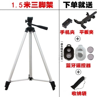 Gambar Self timer self timer foto luar ruangan cekatan portabel kecantikan tripod segitiga Holder