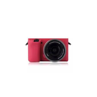 Gambar Silicone Case For Sony Alpha A6000   Hot Pink