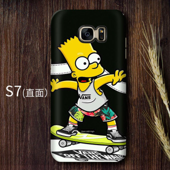 Gambar Simpson S7 S7edge s8 kartun matte shell telepon