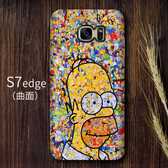 Gambar Simpson S7 S7edge s8 kartun matte shell telepon