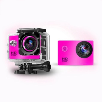 SJ4000 Full HD 1080P 12MP Car Cam Outdoor Sports DV Action Waterproof Camera Pink - intl  