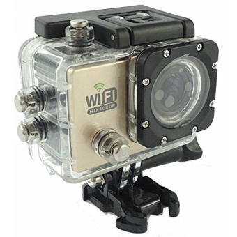 SJ6000 Sport Camera Waterproof Camera 1080P 170 Degree HDMI HD Wifi Gold - intl  