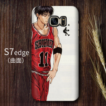 Gambar Slam Dunk S7edge note8 S8 kepribadian lurus layar melengkung shell telepon