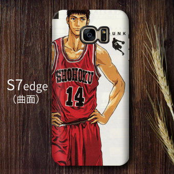 Gambar Slam Dunk S7edge note8 S8 kepribadian lurus layar melengkung shell telepon