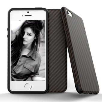 Gambar Slim Carbon Softcase Iphone 5   5s   Hitam