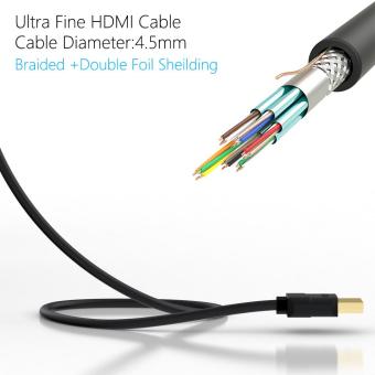 Slim HDMI Kabel HDMI Ke HDMI Kabel HDMI 2.0 4 K 3 D Untuk PS3 Proyektor HD LCD Apple TV Komputer Kabel 0,5 M Pebruari 2019 - 4 Slim HDMI kabel HDMI ke HDMI kabel HDMI 2.0 4 K 3 D untuk PS3 proyektor HD LCD Apple TV komputer kabel 0,5 M - 4