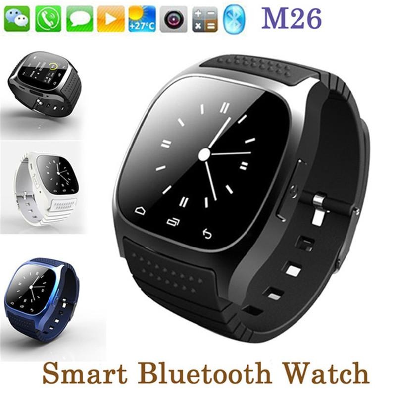 Smartwatch M26 Smart Watch Wearable Perangkat Bluetooth untuk IPhone IOS Android Windows Phone Sport Smartfone Whatch Memakai Smartwach-Intl