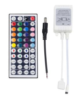 Gambar SOBUY 44Key Wireless IR Remote Controller With Receiver For 50503528 RGB SMD LED Light Strips
