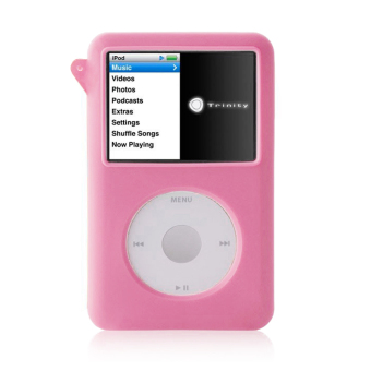 Gambar Soft Silicone Protective Cover Shell Skin for 60 80GB iPod Classic Cases (Pink)