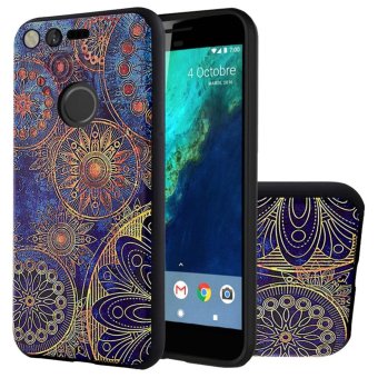 Online murah Soft TPU Case For Google Pixel XL Graffiti 3D Embossed PaintingSeries Protective Cover -