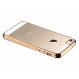 Softcase Silicon Jelly Case List Shining Chrome for Apple iPhone 4 / 4s - Gold  