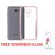 Gambar Softcase Silicon Jelly Case List Shining Chrome for Asus Zenfone 3 Max ZC520TL   Rose Gold + Free Tempered Glass