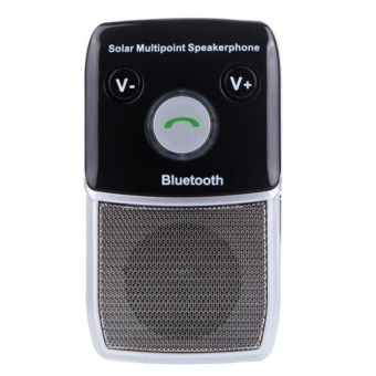 Gambar Solar Power Bluetooth 4.1 HandsFree Car Kit SpeakerphoneforiPhone6s Samsung s6   intl