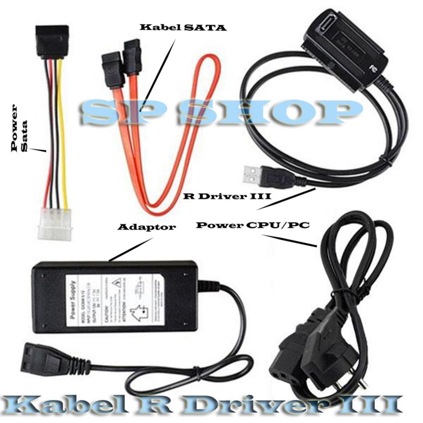 image:                  SP Kabel R Driver III USB 2.0 to Sata IDE Adapter Cable EU PluG                              