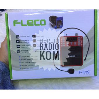 Gambar Speaker FLECO F K39 Wired Head Mic Support Usb Tf Card Player FmRadio