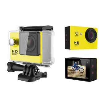 Sports DV Action Camera A9 1080P FULL HD Video + 120°Wide View Angle + Waterproof HD Camrecorder(Yellow) - intl  