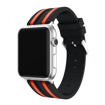Gambar Sports Silicone Bracelet Strap Band For Apple Watch Series 1 2 42MMOR   intl