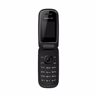 Strawberry S1272 Flip Handphone (Black)  