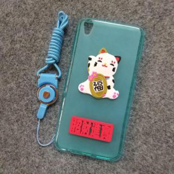 Gambar Super meng oppoa37m a37 silikon segar kecil tepi semua termasuk shell ponsel