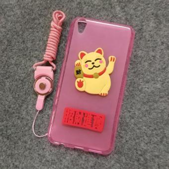 Gambar Super meng oppoa37m a37 silikon segar kecil tepi semua termasuk shell ponsel