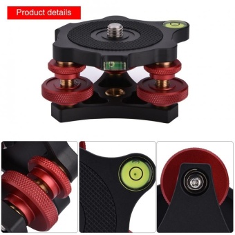 Gambar Sweatbuy Precise Leveling Base Tripod Plate with Bubble LevelAdjustment Dials Camera Accessory   intl