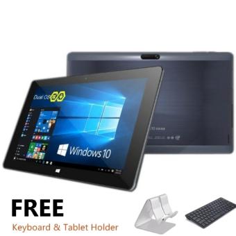 Tablet Cube i10 Dual Boot OS Android Remix OS 2 - Windows 10 2GB Ram 32G ROM Hitam + Free Bluetooth Keyboard + Tablet Holder  