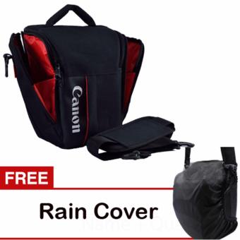 Gambar Tas Kamera Canon Hitam + Gratis Rain Cover