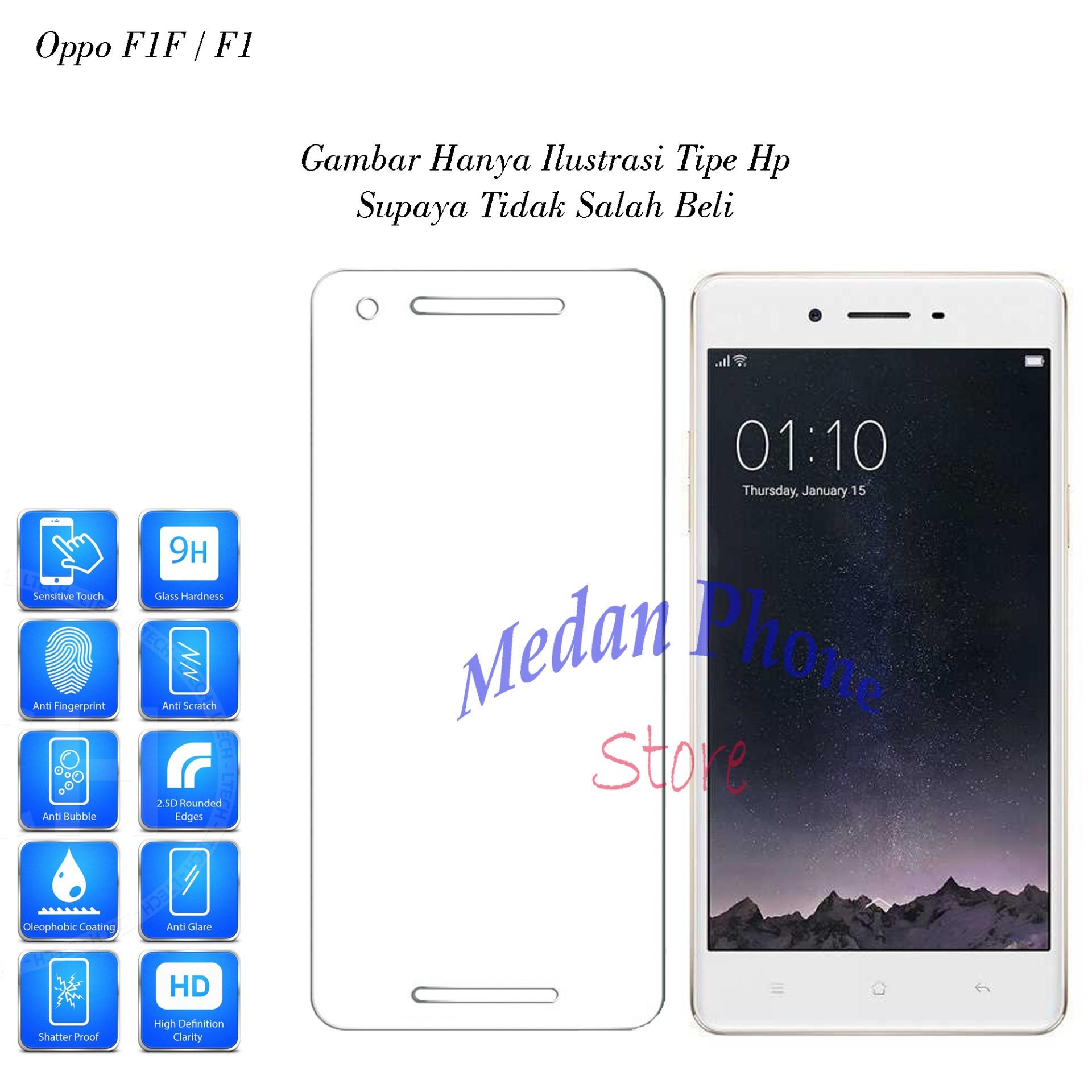 Tempered Glass For Vivo V5 V5 Plus Ukuran 55 Inch 9h Hardness Antigores Kaca Screen Protector Screen Guard Temper Kaca Anti Gores Kaca Transparant - Daftar ...