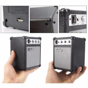 Gambar Termurah !! MyAmp Classic Amplifier Portable Speaker Black Hitam  Pengeras Suara Mini Replika Amplifir Gitar Guitar Unik KlasikVulome Treble Bass Audio Port 3.5mm 3.5 Mm HP Smartphone Ipod MP3Player