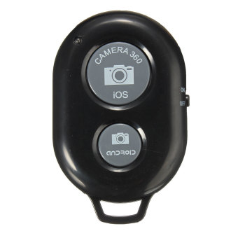 Gambar Timer otomatis Remote rana kamera kontroler Bluetooth untuk IOS iPhone Samsung HTC (hitam)
