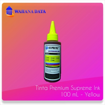 Tinta Printer Inkjet Epson, Canon, HP - Supreme 100mL - Kuning Tinta Printer Inkjet Epson, Canon, HP - Supreme 100mL - Kuning