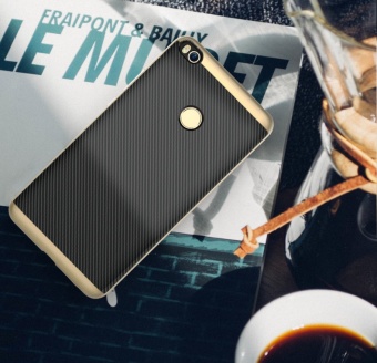 Gambar Tough Rugged Armor Carbon Fiber Texture Case Shockproof Anti SkidDual Layer TPU+PC Bumper Cover for Xiaomi Mi Max 2 Max2 intl