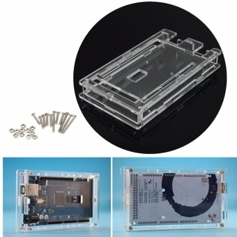 Gambar Transparent Acrylic Case Shell Enclosure Protective Box For Arduino MEGA 2560 R3   intl