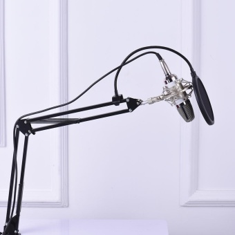 Gambar Tv, Audio   Video, Gaming Wearables Microphone Accessories Professional Broadcasting Studio Recording Condenser Microphone Mic Kit With Shock Mount Adjustable Suspension Scissor Arm Stand Mounting Clamp Pop Filter Citimall   intl
