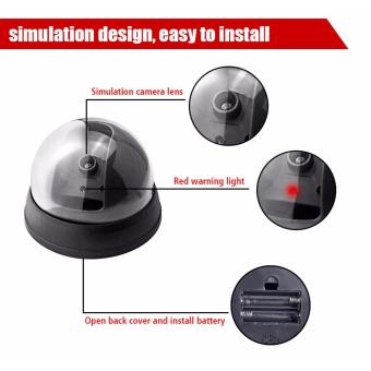 Unique Dummy CCTV LED Light - Replica Dome CCTV - CCTV Palsu - Fake Kamera CCTV Hitam
