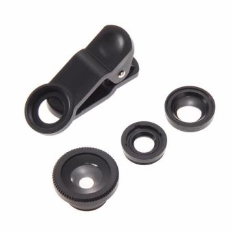 Universal Clip Lens Quality 3in1 Fish Eye Macro Wide for