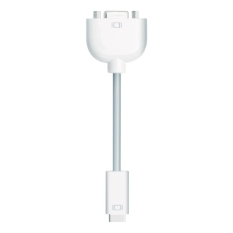 Gambar Universal Mini DVI to VGA for Macbook White Old Imac PowerBook G4