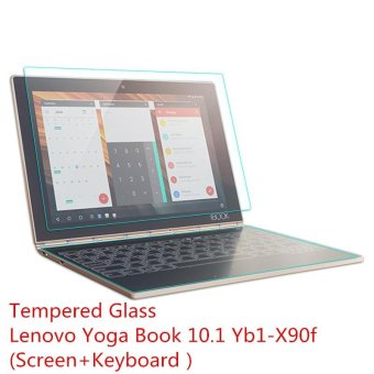 Gambar Untuk Lenovo Yoga buku 10.1 Yb1 X90f (layar + Keyboard) 0,3 mm 2.5 D Tempered Glass 2 PCS